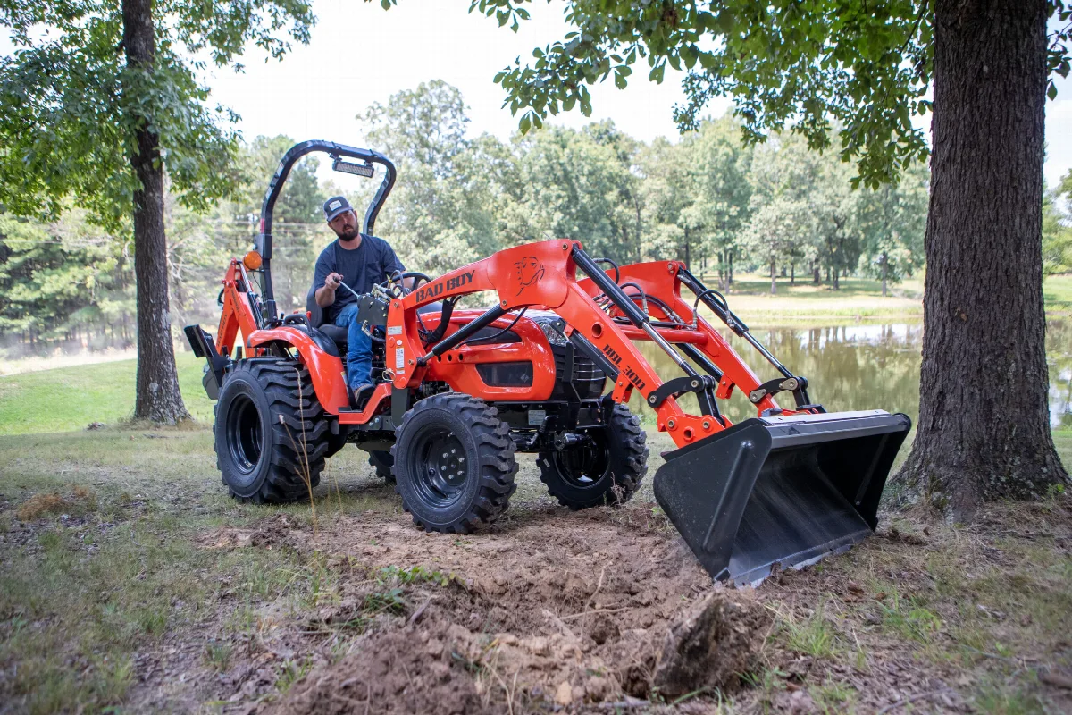 Bad Boy 3026 Bad Boy Tractor With Loader And Backhoe BB3026HILB 25HP 3 Cylinder Diesel