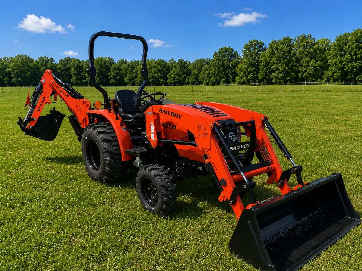 Bad Boy 4025 Bad Boy Tractor With Back Hoe And Loader BB4025HILB 25HP 3 Cylinder Diesel