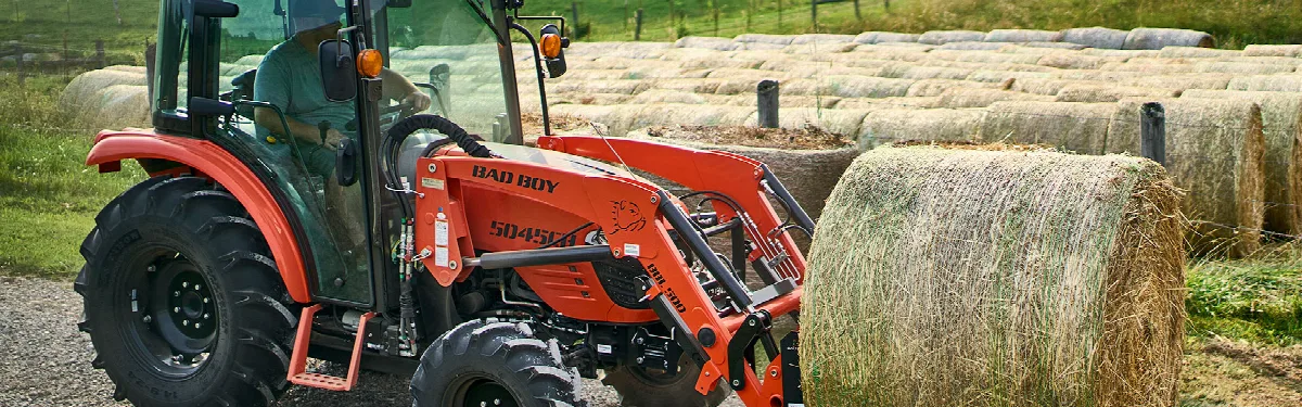 Bad Boy 5045H 48HP Compact Utility Tractor with Loader and Agricultural Tires